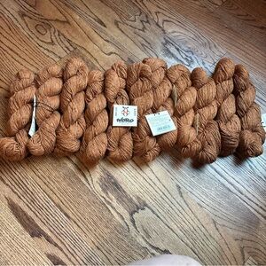 Noro Yarn KASHIRUKURU Lot of 11 Cashmere & Silk Knitting #95 Brown Wool Caramel